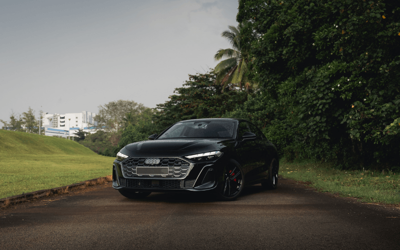 Black Audi luxury Sedan rental