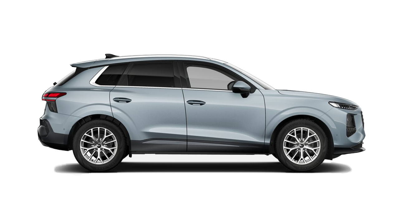 Grey Audi Q3 compact SUV for lease